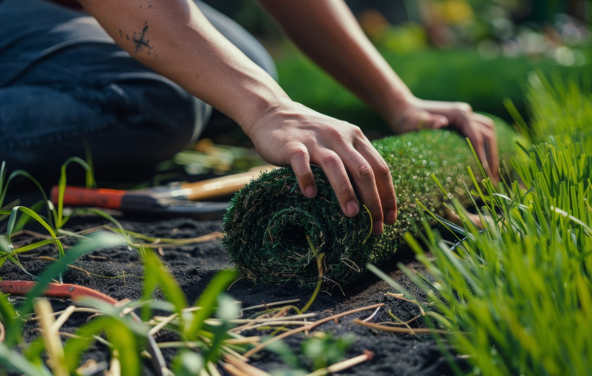 Professional artificial grass installation process in San Mateo, CA